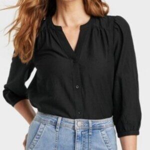 Knox Rose Elegant Black Blouse